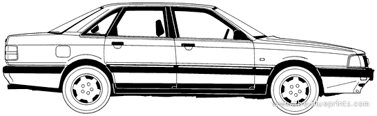 Audi 200 (1990) - Audi - drawings, dimensions, pictures of the car
