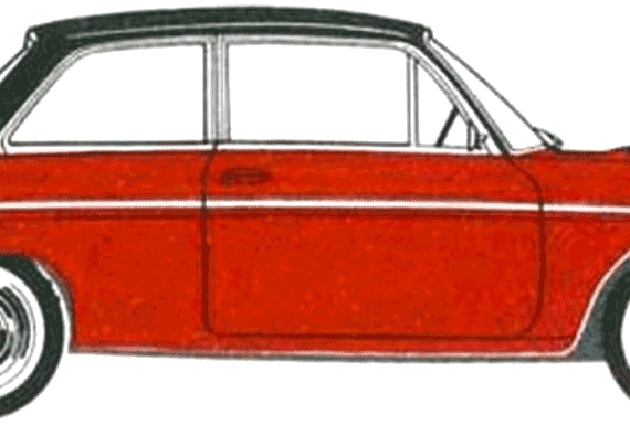 Audi 75 2-Door (1969) - Ауди - чертежи, габариты, рисунки автомобиля