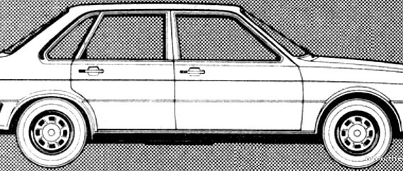 Audi 80 GLS (1981) - Audi - drawings, dimensions, pictures of the car