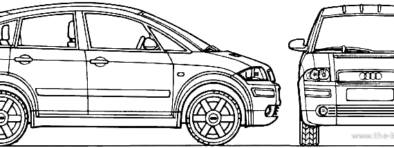 Audi A2 (2000) - Audi - drawings, dimensions, pictures of the car