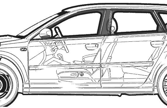 Audi A3 2.0T 5-Door (2005) - Ауди - чертежи, габариты, рисунки автомобиля