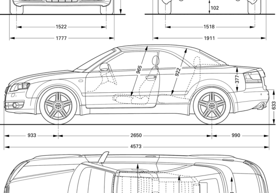 Audi A4 (2006) - Audi - drawings, dimensions, pictures of the car