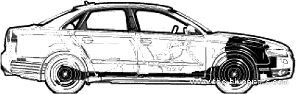 Audi A4 2.0T Quattro (2007) - Audi - drawings, dimensions, pictures of the car