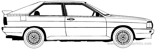 Audi Quattro (1986) - Audi - drawings, dimensions, pictures of the car