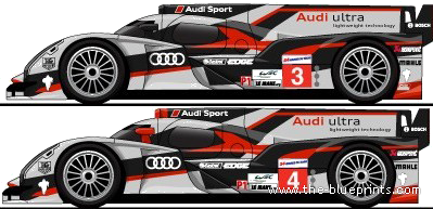 Audi R18 Ultra (2012) - Audi - drawings, dimensions, pictures of the car