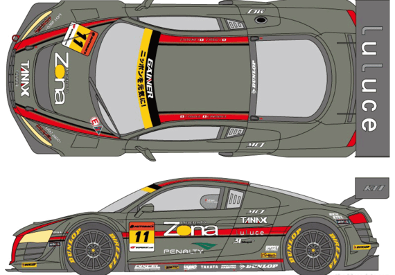 Audi R8 LMS (2012) - Audi - drawings, dimensions, pictures of the car