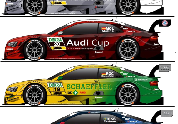 Audi RS5 DTM (2013) - Audi - drawings, dimensions, pictures of the car