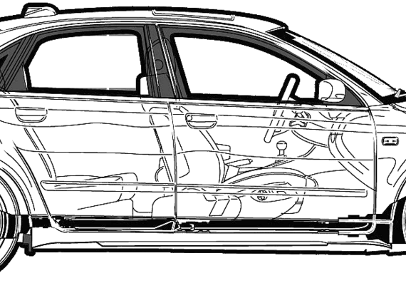 Audi S4 (2004) - Ауди - чертежи, габариты, рисунки автомобиля