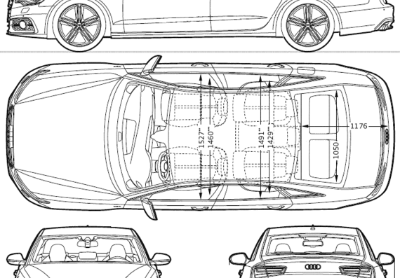 Audi S6 (2013) - Audi - drawings, dimensions, pictures of the car