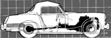 Austin-Healey Sprite Mk.II (1961) - Остин - чертежи, габариты, рисунки автомобиля