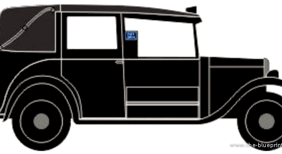 Austin 12-4 Taxi - Остин - чертежи, габариты, рисунки автомобиля