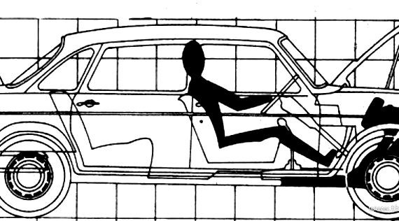 Austin 1800S (1969) - Остин - чертежи, габариты, рисунки автомобиля