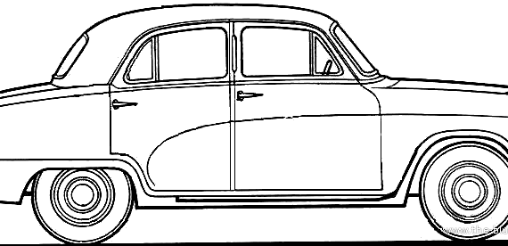 Austin A40 Cambridge - Остин - чертежи, габариты, рисунки автомобиля