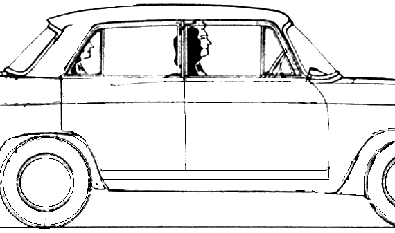Austin A55 Cambridge Mk.2 (1959) - Остин - чертежи, габариты, рисунки автомобиля