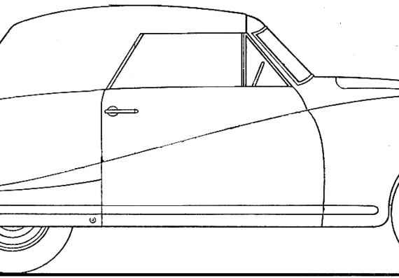 Austin A90 Atlantic (1949) - Остин - чертежи, габариты, рисунки автомобиля