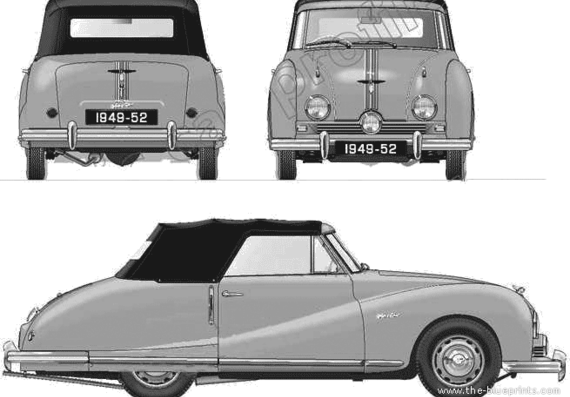 Austin A90 Atlantic Convertible (1949) - Austin - drawings, dimensions, pictures of the car