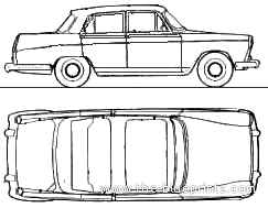 Austin Cambridge (1959) - Остин - чертежи, габариты, рисунки автомобиля
