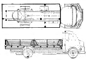Austin FG K100 Truck (1962) - Остин - чертежи, габариты, рисунки автомобиля
