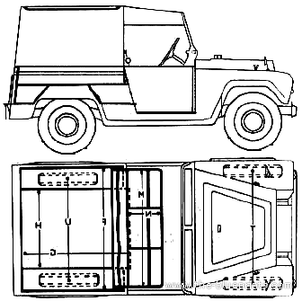 Austin Gipsy S1 - Остин - чертежи, габариты, рисунки автомобиля