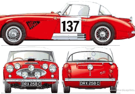 Austin Healey 3000 Mk.III Works (1965) - Austin - drawings, dimensions, pictures of a car