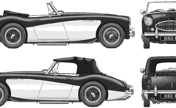 Austin Healey 3000 Mk.llI (1963) - Austin - drawings, dimensions, pictures of the car