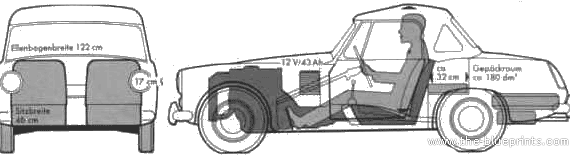 Austin Healey Sprite Mk. IV (1967) - Austin - drawings, dimensions, pictures of the car