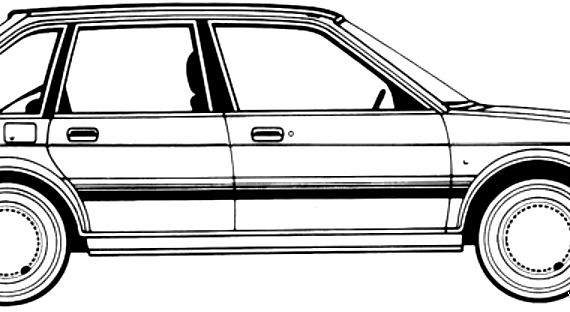 Austin Maestro 1.3L (1988) - Остин - чертежи, габариты, рисунки автомобиля