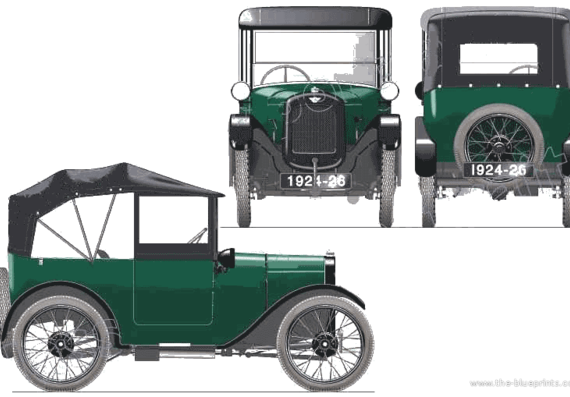 Austin Seven AB Tourer (1923) - Austin - drawings, dimensions, pictures of the car