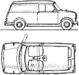 Austin Seven Van - Остин - чертежи, габариты, рисунки автомобиля