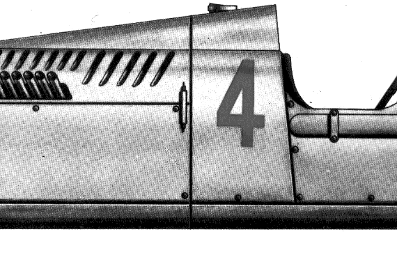 Auto Union C-type GP (1936) - Авто Юнион - чертежи, габариты, рисунки автомобиля