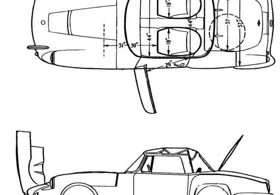 Autocars Sabra (1962) - Разные автомобили - чертежи, габариты, рисунки автомобиля