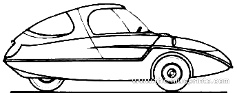 Avolette Competition (1956) - Разные автомобили - чертежи, габариты, рисунки автомобиля