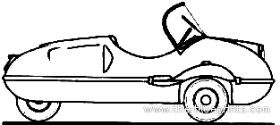 Avolette La Voila Normal (1956) - Разные автомобили - чертежи, габариты, рисунки автомобиля