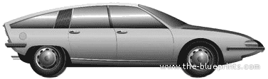 BMC 1800 Berlina Aerodinamica (1967) - Разные автомобили - чертежи, габариты, рисунки автомобиля