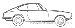 BMW 1600GT (Glas) (1968) - БМВ - чертежи, габариты, рисунки автомобиля
