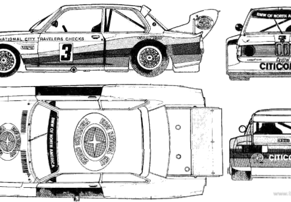 BMW 2002tii Group 4 - БМВ - чертежи, габариты, рисунки автомобиля