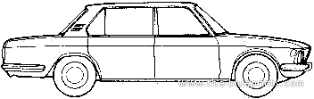 BMW 3.0L (1975) - БМВ - чертежи, габариты, рисунки автомобиля