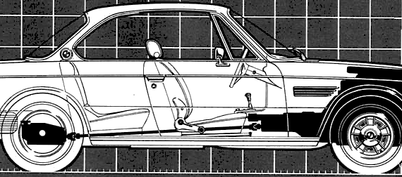 BMW 3.0 CS (1973) - BMW - drawings, dimensions, pictures of the car