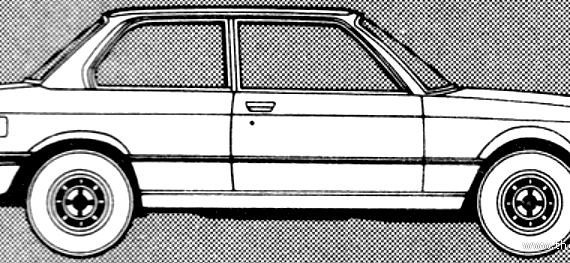 BMW 316 (1979) - БМВ - чертежи, габариты, рисунки автомобиля