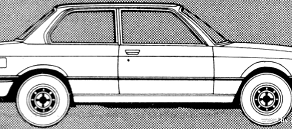 BMW 320 (1980) - БМВ - чертежи, габариты, рисунки автомобиля