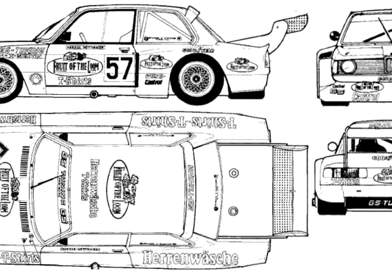 BMW 320 Group 4 - БМВ - чертежи, габариты, рисунки автомобиля