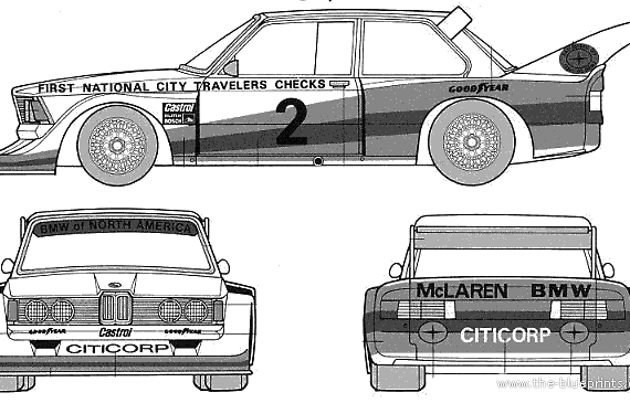BMW 320i Racing (E21) - BMW - drawings, dimensions, pictures of the car