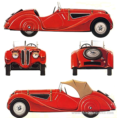 BMW 328 (1939) - BMW - drawings, dimensions, pictures of the car