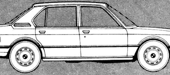 BMW 525 (1981) - БМВ - чертежи, габариты, рисунки автомобиля