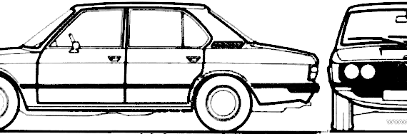 BMW 525 E28 (1986) - БМВ - чертежи, габариты, рисунки автомобиля