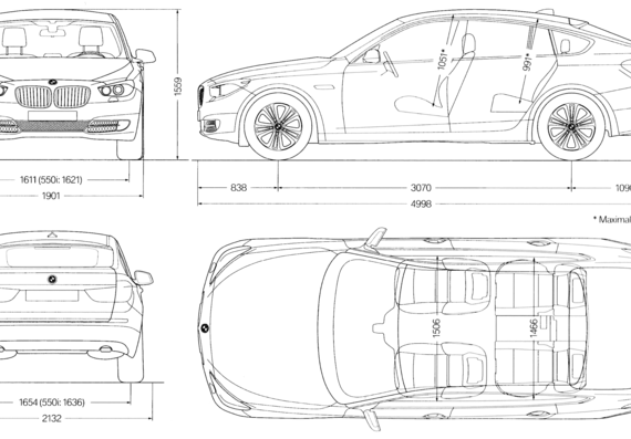 BMW 530D - BMW - drawings, dimensions, figures of the car