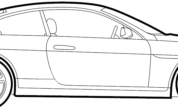 BMW 6-Series Coupe (E63) (2009) - БМВ - чертежи, габариты, рисунки автомобиля