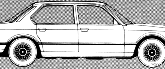BMW 732i (E23) (1981) - BMW - drawings, dimensions, pictures of the car