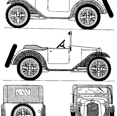 BMW Dixi 3-15 PS - BMW - drawings, dimensions, pictures of the car