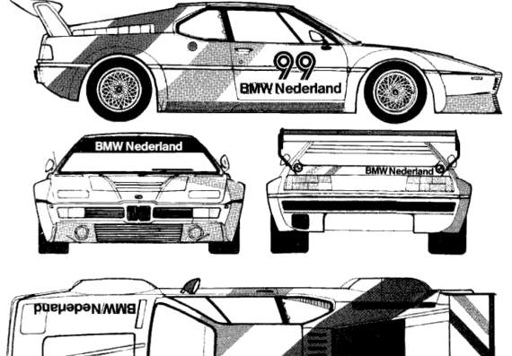 BMW M1 Procar - BMW - drawings, dimensions, pictures of the car